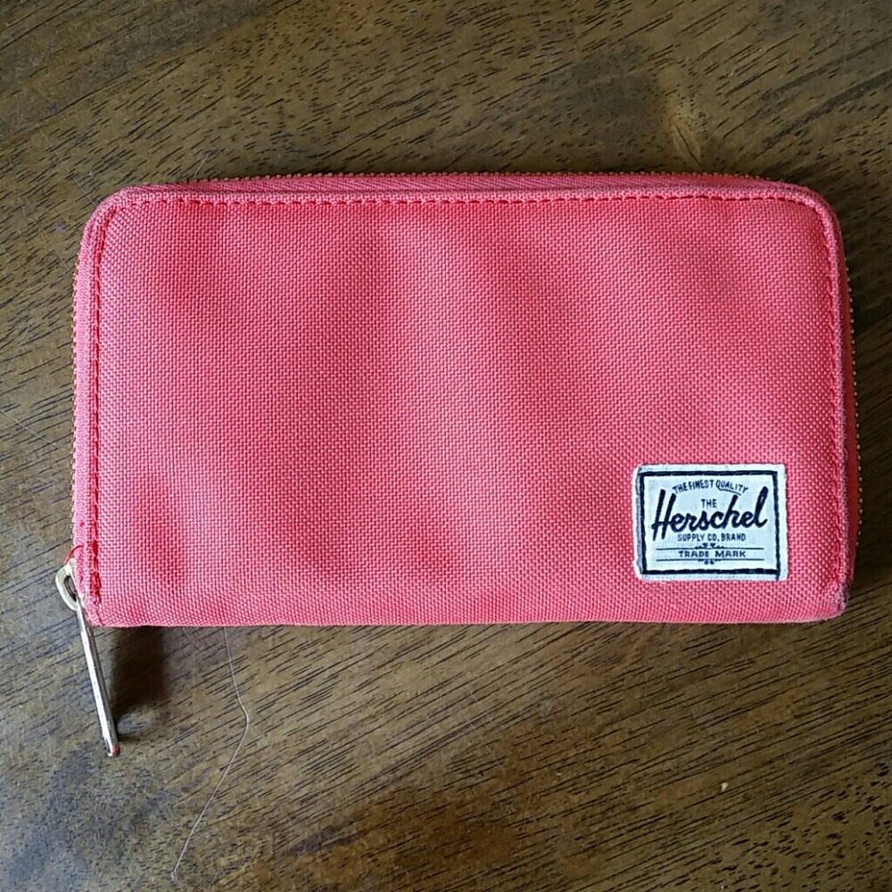 Coral Herschel wallet