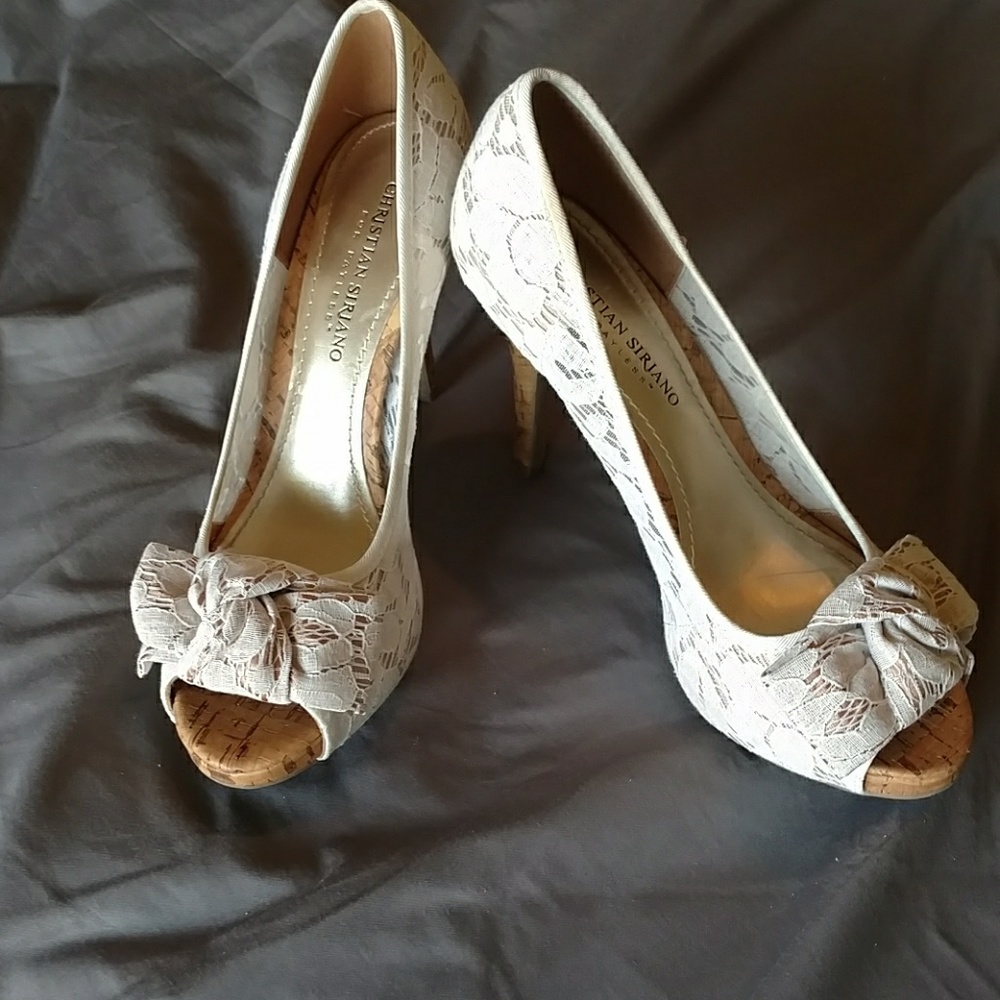 White pumps