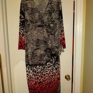 Sexy animal print dress