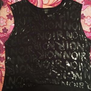 Forever 21 Black "Noir" Tank Top