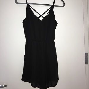 Strappy Black Romper