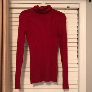 Express red turtleneck sweater