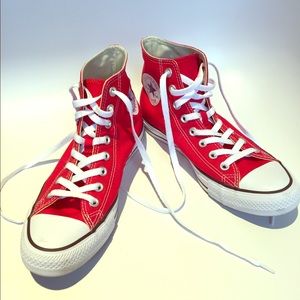 Red Converse High-Top sneakers
