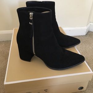 Michael Kors Dawson Black Suede Bootie