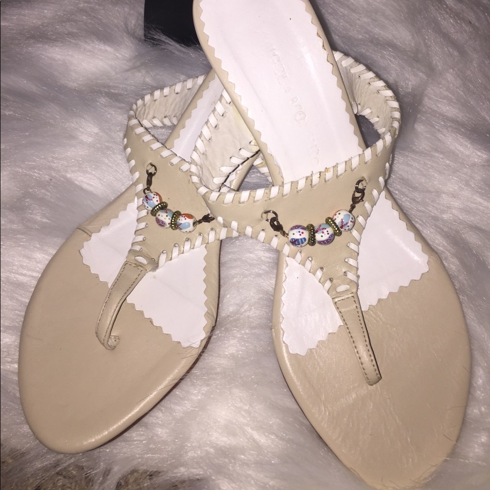 Angela Moore kitten heel sandal