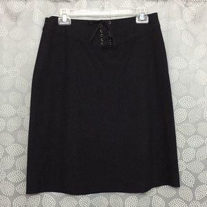 Black Lace Up Old Navy Skirt (EUC)
