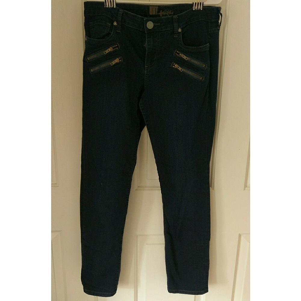 Dark wash kut straight leg jeans