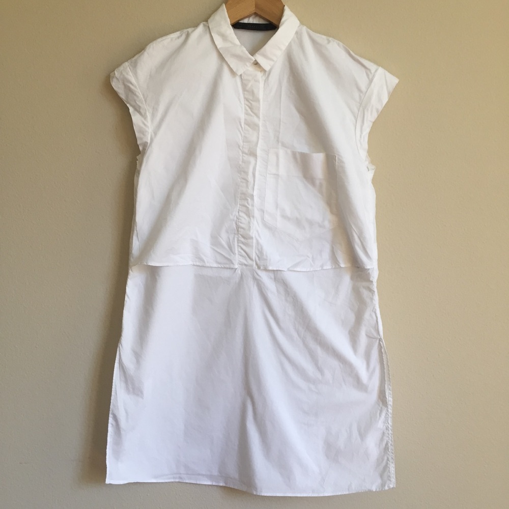 Zara White Blouse Tunic