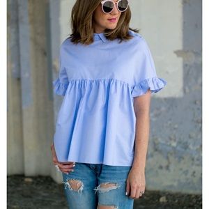 Zara ruffled top