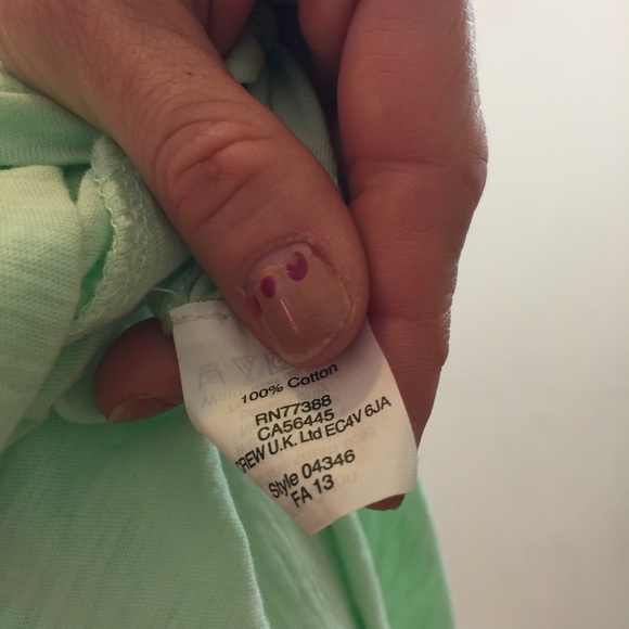 Madewell Top Mint Green V Neck Tee Shirt - Picture 7 of 7