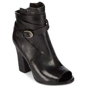 Black Leather Booties