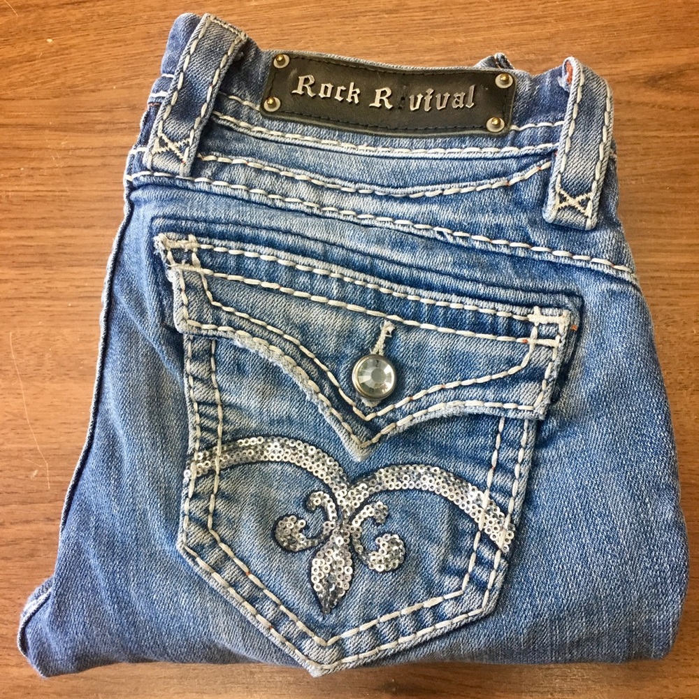 Rock Revival Sasha Straight 25 Sequin Pockets
