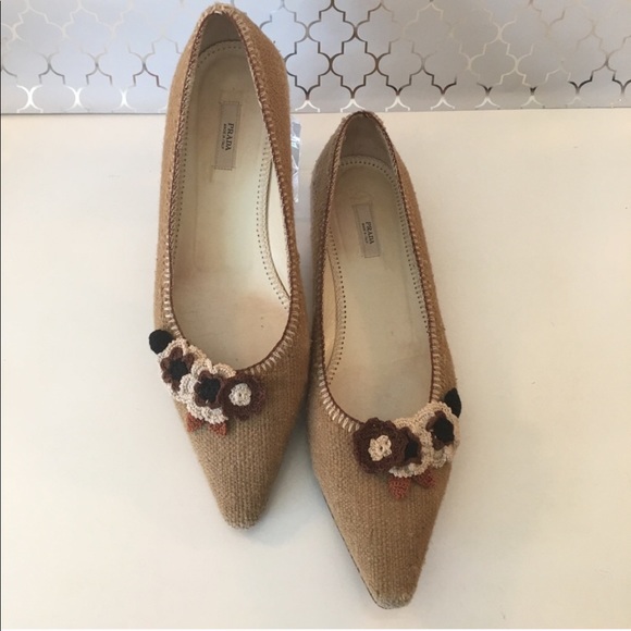 Prada Shoes - ⭐️PRADA CROCHETED FLATS 💯AUTHENTIC