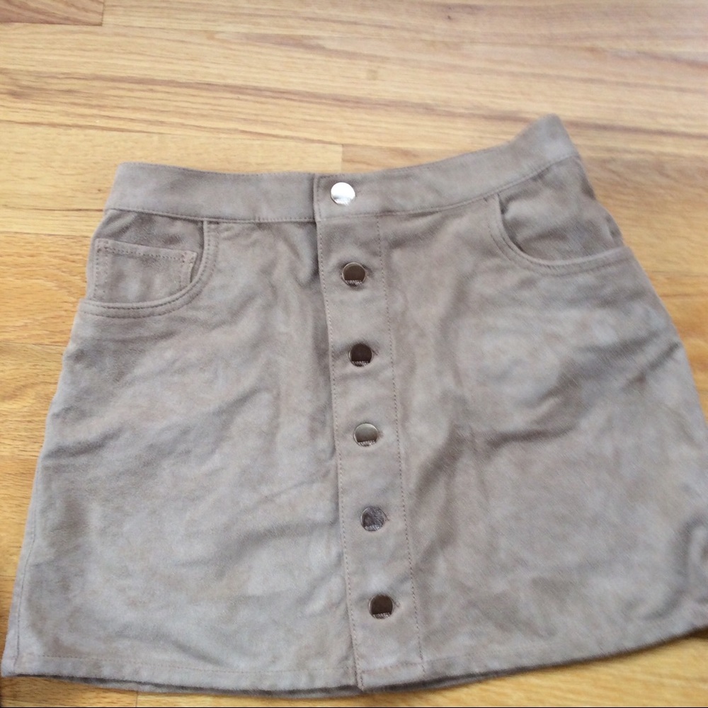 Express suede mini skirt 00