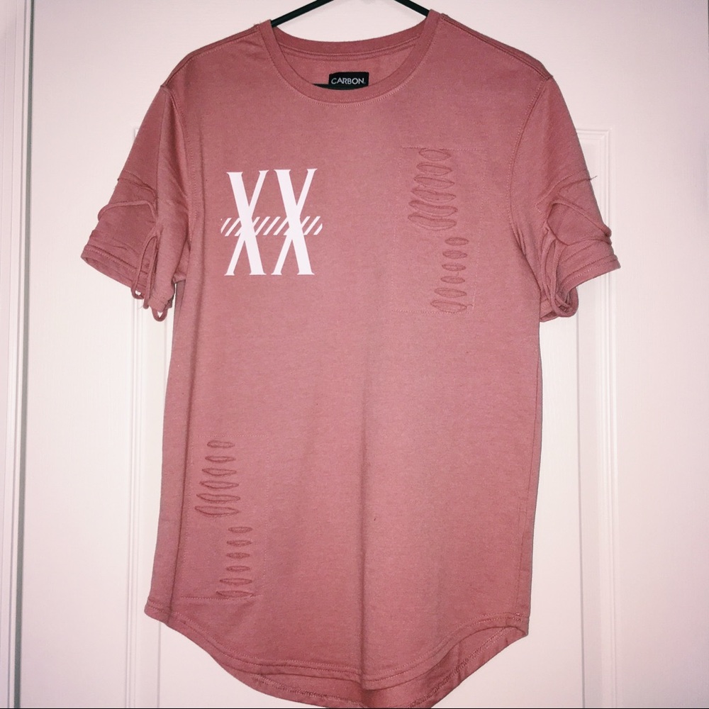 XX Slashed Long Length Tee