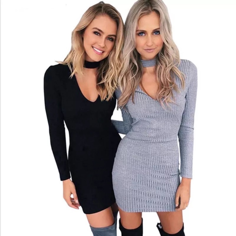 SPRING SALE! Coker Ribbed Little Black dress! - Picture 2 of 4