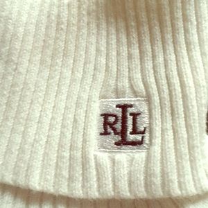 White Lauren Ralph Lauren turtle neck long sleeve