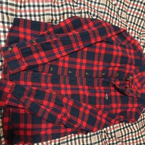Large Hollister plaid shirt