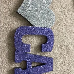 Glitter CA (California Allstars) Sign