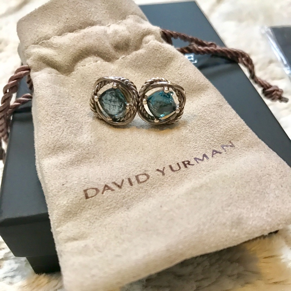 SOLD: Authentic David Yurman Topaz Earrings