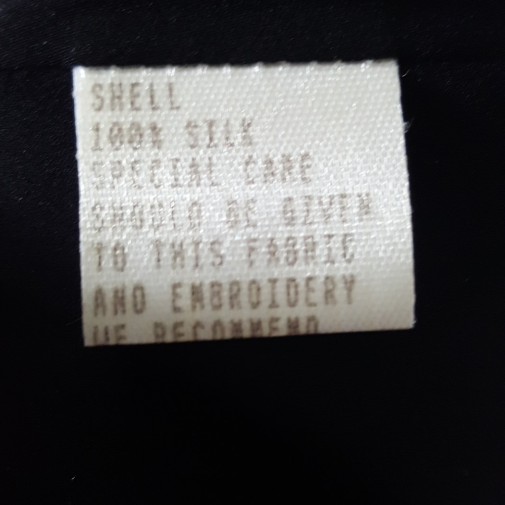 Carolina Herrera Black Formal Silk Dress Size 8 - Picture 8 of 8