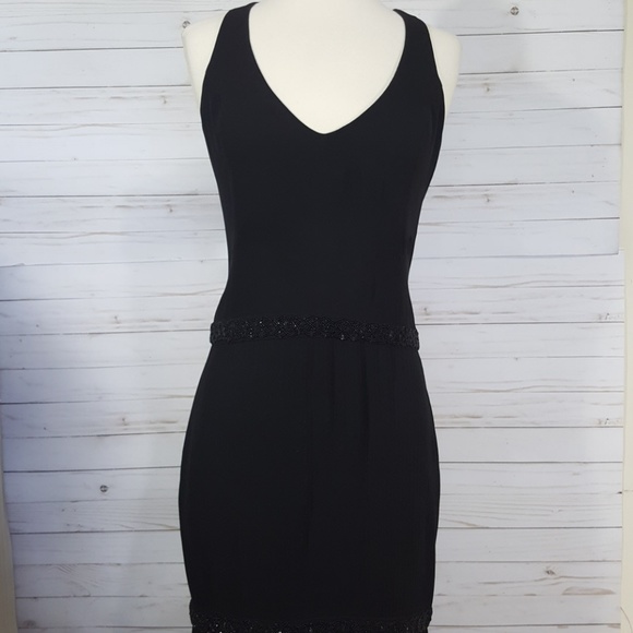 Carolina Herrera Black Formal Silk Dress Size 8 - Picture 2 of 8