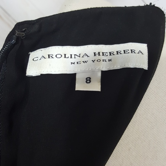 Carolina Herrera Black Formal Silk Dress Size 8 - Picture 7 of 8