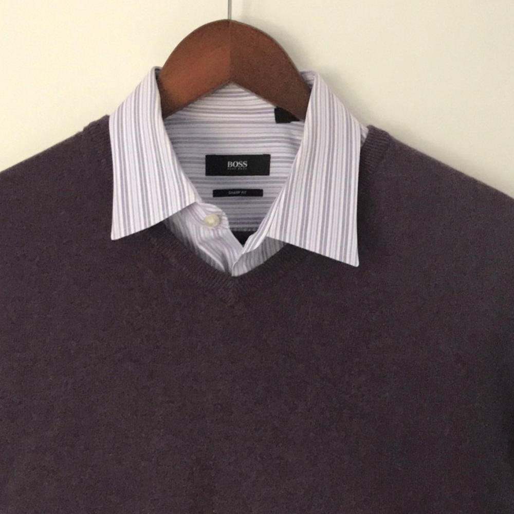 Jcrew / Hugo Boss sweater and shirt combo Size M
