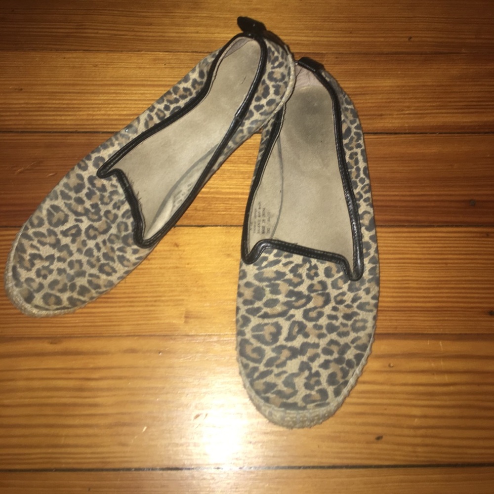 SALE ❤️Animal Print Canvas Espadrille Slip-on Shoe