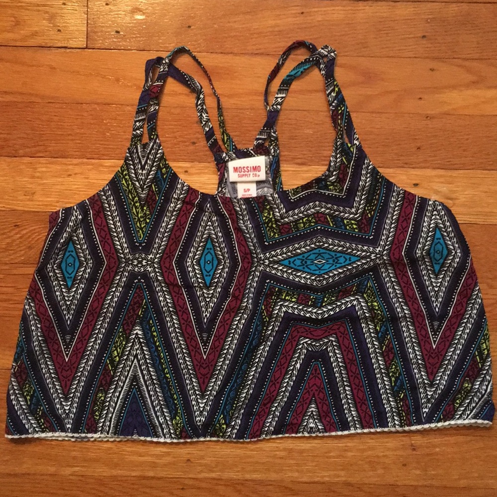 Mossimo Supply Co. Tribal Print Crop Top