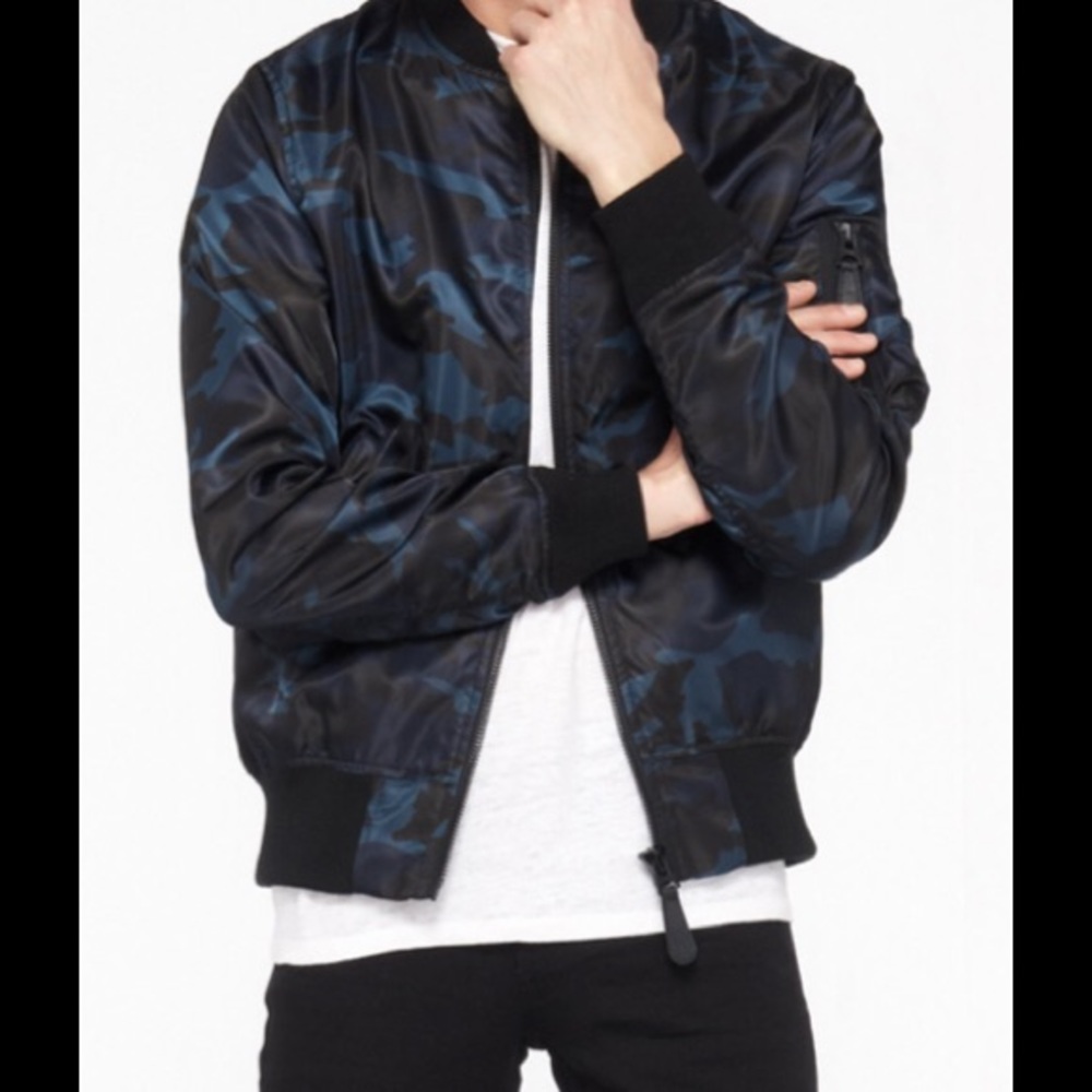 Sandro souvenir bomber camo jacket