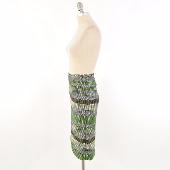 ❌Sold❌Leifsdottir Green Tweed Pencil Skirt - Picture 5 of 7