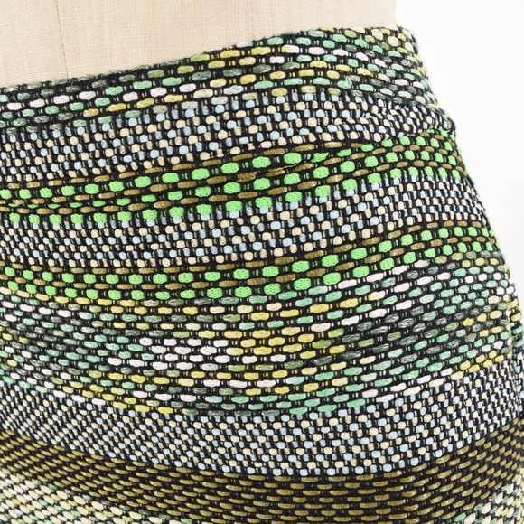 ❌Sold❌Leifsdottir Green Tweed Pencil Skirt - Picture 4 of 7