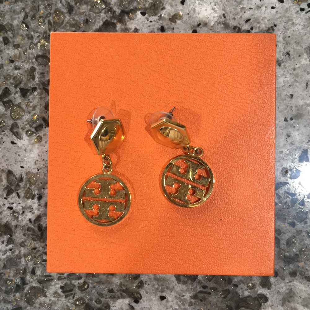 Tory Burch gold dangle earrings
