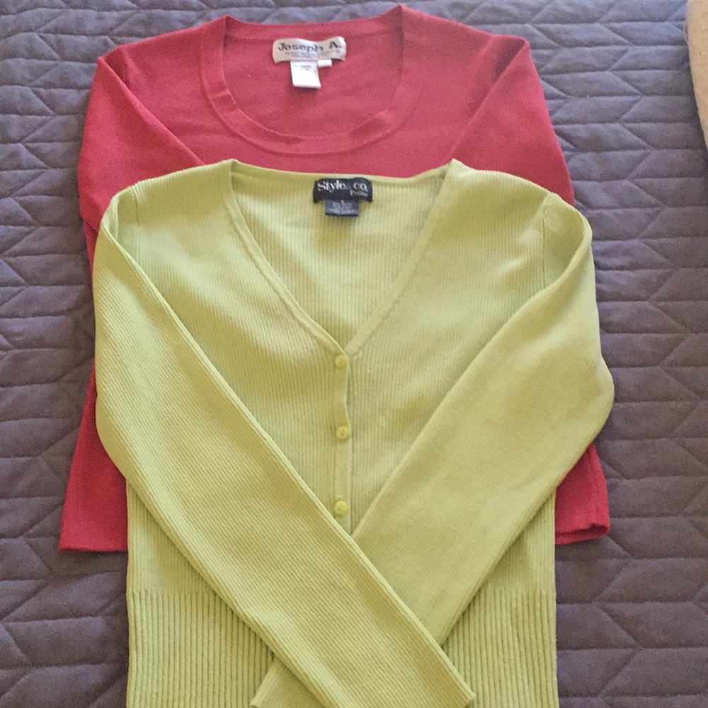 2 for 1 3/4 length sleeve and long sleeve cardigan
