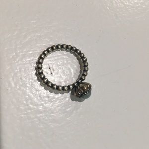 Pandora Ring with Aquamarine stone. Size 7