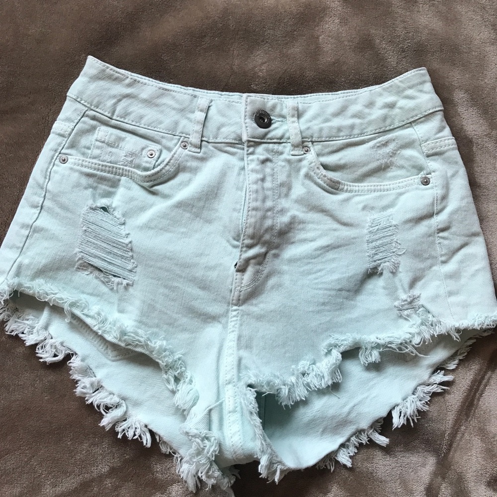 Light green shorts