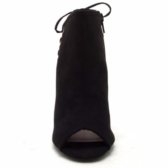 SALE‼️ Noemi Lace Up Accent Peep Toe Bootie - Picture 7 of 7