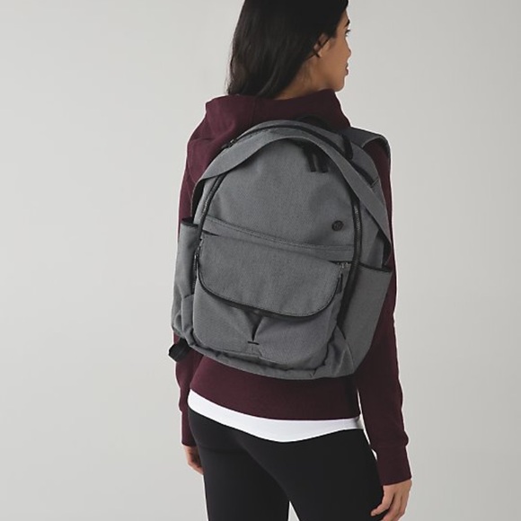 lululemon athletica Handbags - • Lululemon • All Day Backpack Gray Black NWT