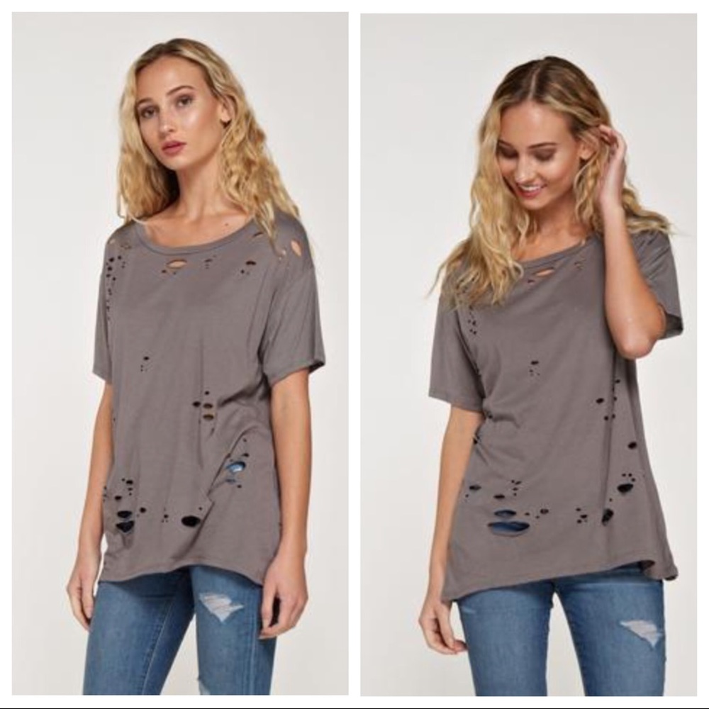 🔥Super Sale🔥Distressed Boyfriend Tee