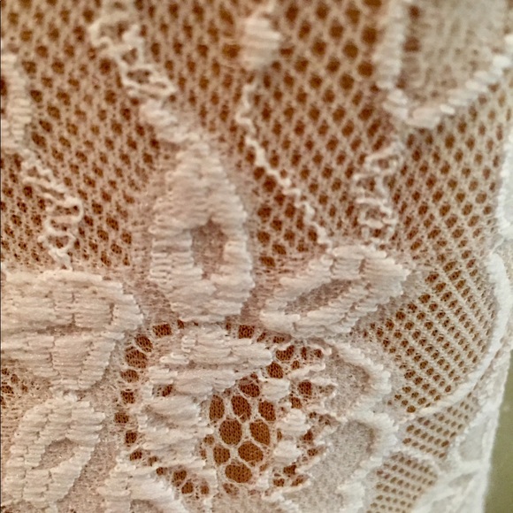 Classy Bebe Lace Dress with Crisscross Back - Picture 3 of 5