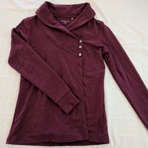 Maroon Danskin Wrap Shirt
