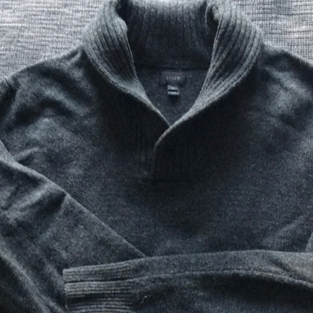JCrew 100% lambs wool shawl collar sweater. Size M