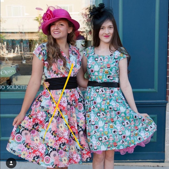 Wonderland Tea Party Dress Retrolicious Folter - Picture 3 of 4