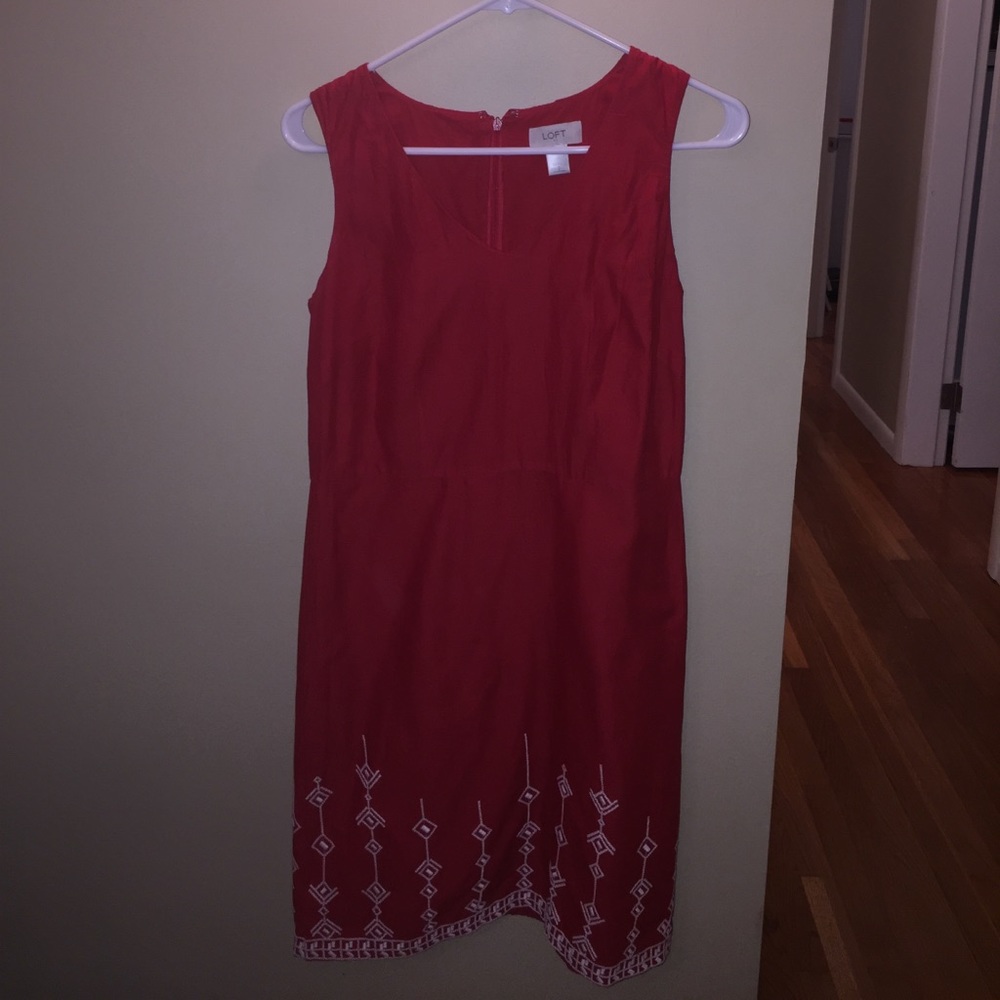 Red Loft dress size 2