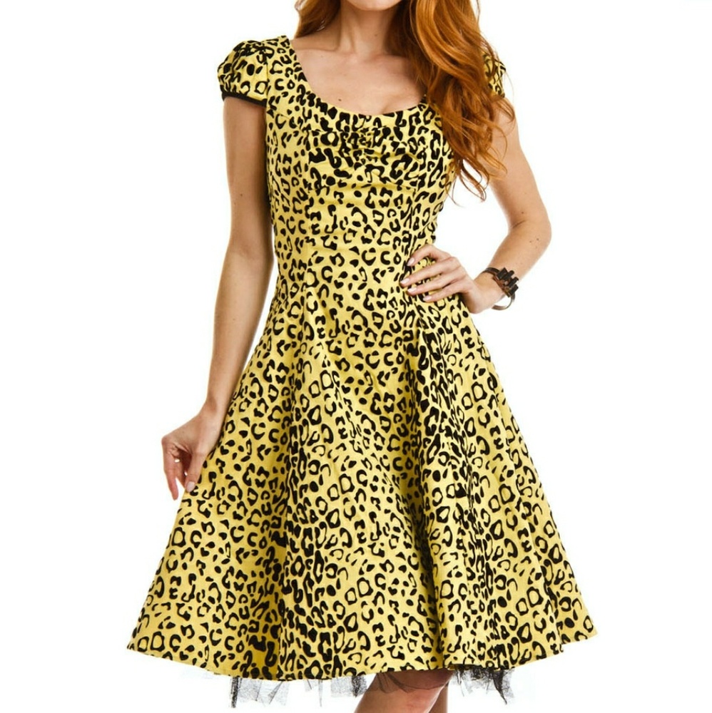 Hearts and Roses Leopard Dress
