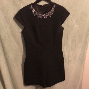 EVELIN romper with embellished collar