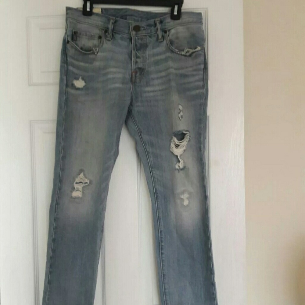 Ripped Styled Mens Jeans