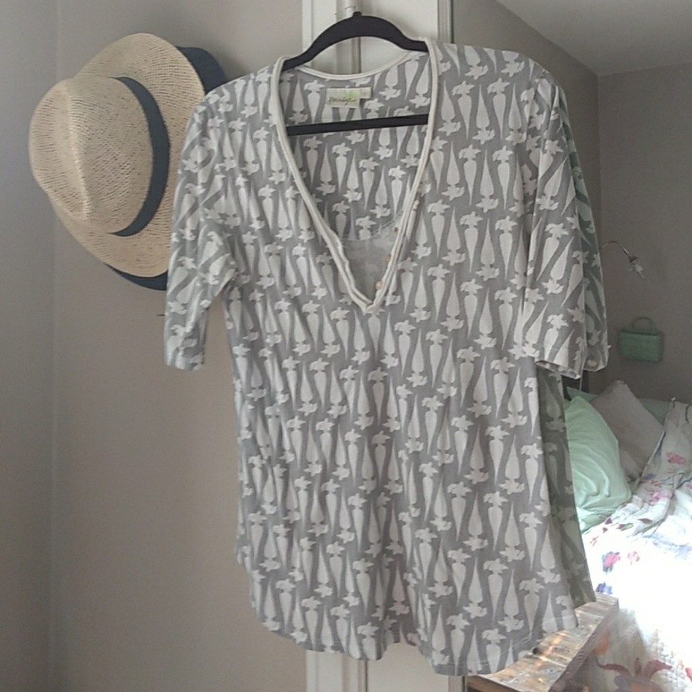 Anthropologie Porridge sz L carrot top