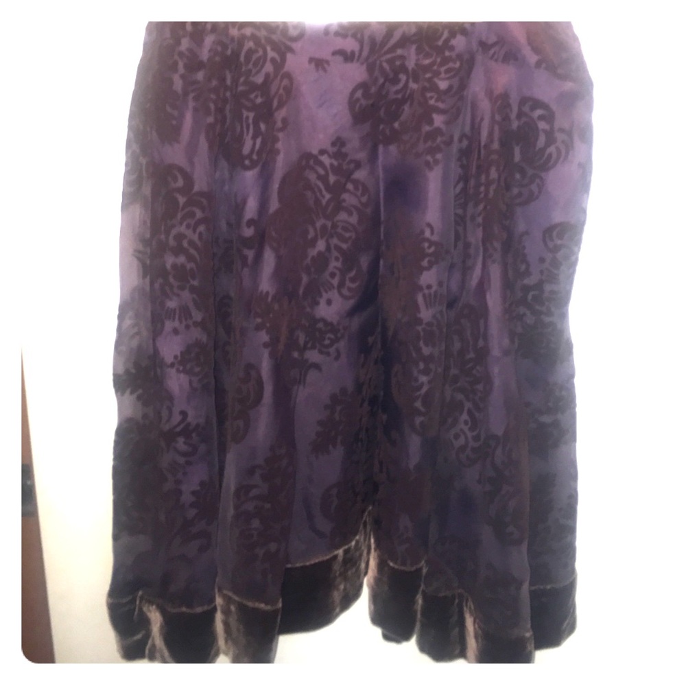 New velvet skirt from Anthropologie